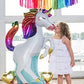 Anagram 55" Unicorn Airloonz Foil Balloon, Multicolor Mylar, Model 10234700