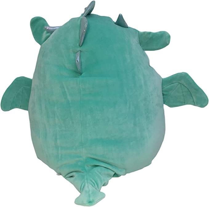 Squishmallow Dragon 20 Cm (8 Inch) Miles Teal Plush Stuffed Animal Super Soft Cuddle Pillow, Silver,White