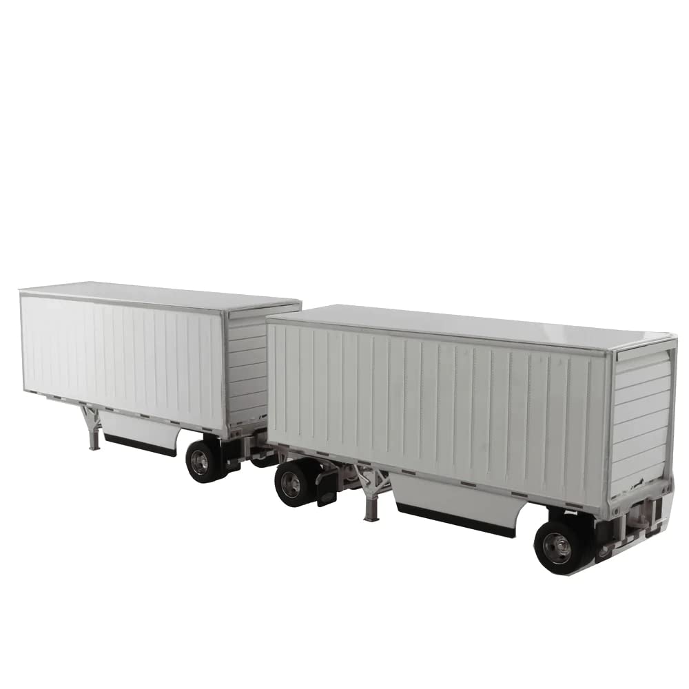 Wabash National 28' Double Pup Trailers White Transport Series 1/50 Diecast Model by Diecast Masters
