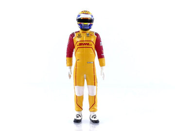 Collectibles Ntt Indycar Series #28 Romain Grosjean Driver Figure Dhl - Andretti Autosport For 1/18 Scale Models By Greenlight 11308