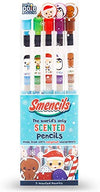 Holiday Smencils - HB #2 Patented Gourmet Scented Fun Pencils, 5 Count - Stocking Stuffer, Gifts for Kids, School Supplies, Part
