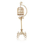 Dollhouse Birdcage 1:12 Scale Accessories Miniature Bird Cage Floor Stand Openable Cage Alloy Birdcage Model Mini House Decorati