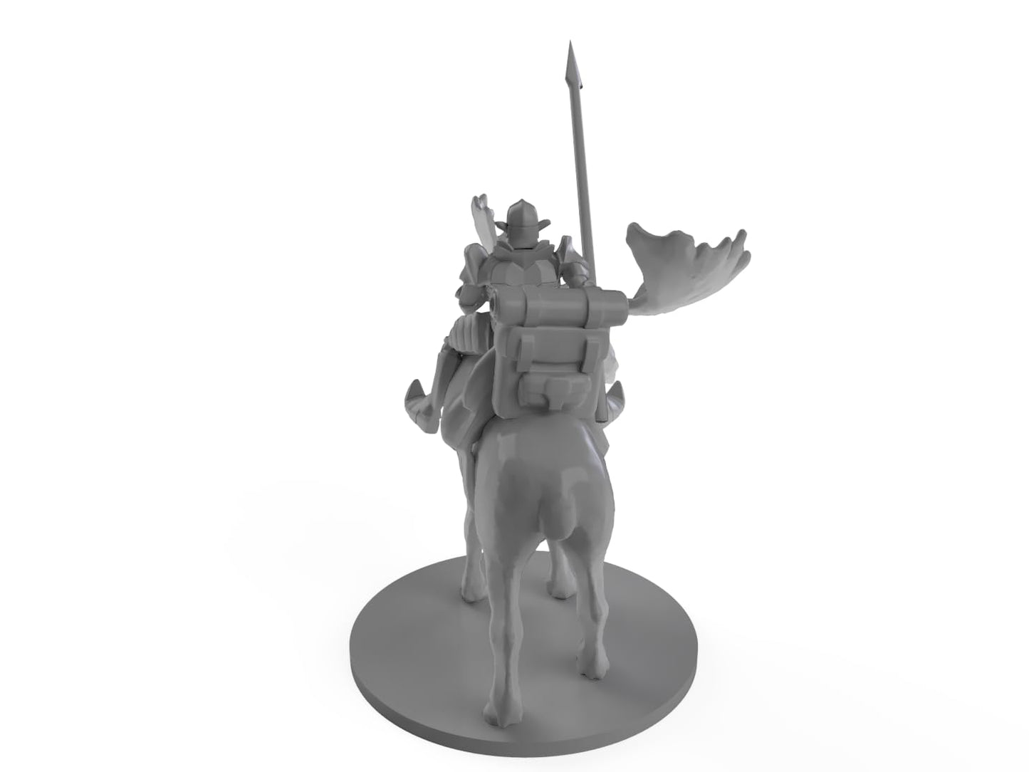 Moose Rider Tabletop Dnd Gaming Miniature