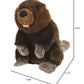 Wild Republic Beaver Plush Toy, 8 Inch Cuddlekins Stuffed Animal, Multi Color Gift for Kids