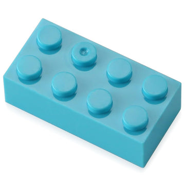Feleph 100Pcs 2X4 Bricks Medium Azure Pieces Parts Classic Building Kit Creative Play Set Basic Blocks Toy Accessories Compatible With 3001 Major Brands