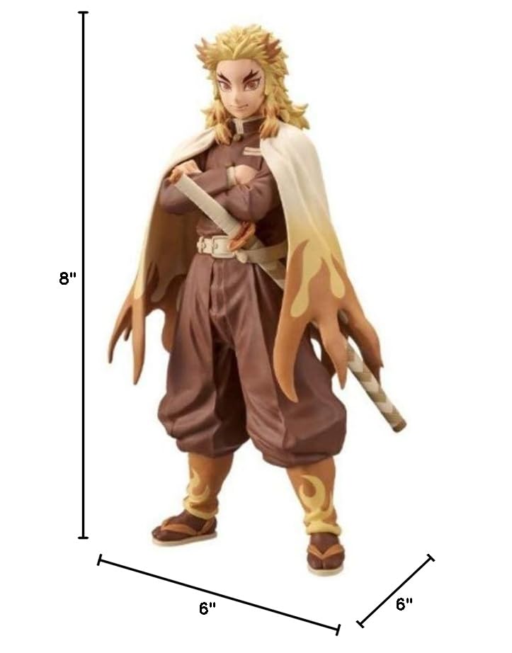 Banpresto Demon Slayer: Kimetsu no Yaiba Figure vol.11(A:KYOJURO RENGOKU), Multiple Colors (BP17027)