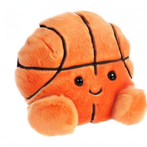 Aurora® Palm Pals™ Hoops Basketball™ Stuffed Animal - Orange, 5" Small, Collectible Polyester Plush