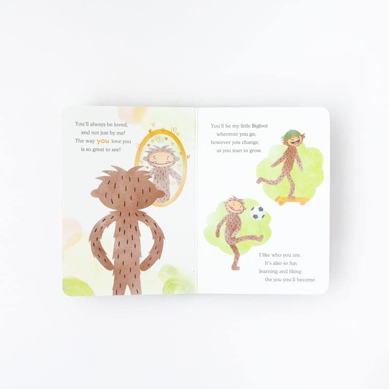 Slumberkins Bigfoot, You are Lovable Board Book & Bunny Mini | Supports Self-Esteem & Social Emotional Intelligence for Ages 0+