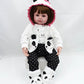 Reborn Baby Girl Dolls Clothes 18 Inch Panda Outfits Accesories For 17-19 Inch Reborns Doll Newborn Baby Girl Matching Clothing