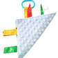 Baby Jack & Co 8X8' Learning Lovey - Crinkle Toys For Babies - Soft & Safe - Learn Usa State Facts - Ideal Toy Bpa Free W/Stroll