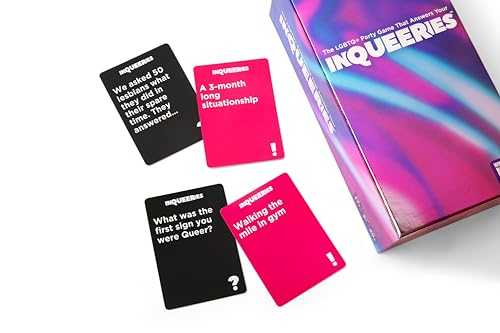 WHAT DO YOU MEME? InQueeries The Pride Party Game - 450 Cards Plus Winner's Crown  Pride Gifts  Gay Gifts  Pride Month Accessories