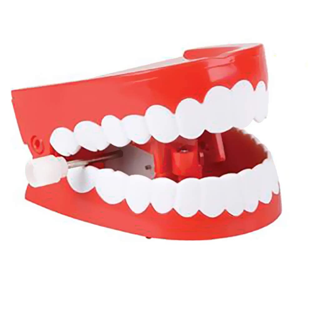 The Dreidel Company Wind Up Teeth Chomping & Chattering Teeth Toys For Kids Birthday Party Favors, Novelty And Gag Gifts, 2.5''