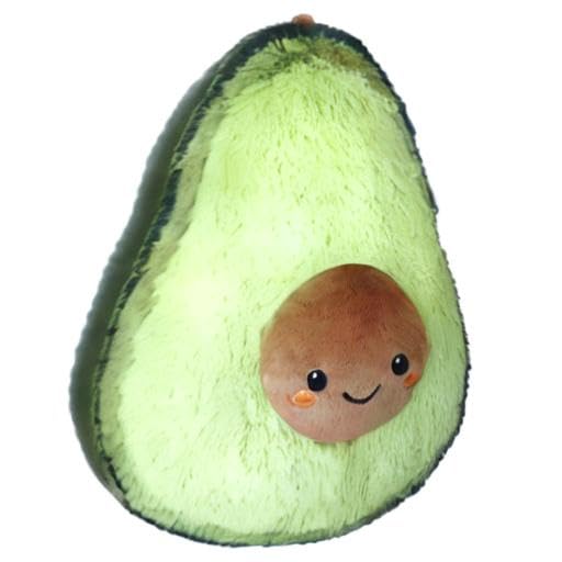 Squishable Avocado Plush - 15" Green Comfort Food Toy, Soft Polyester, Model 103984