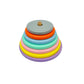 Toyed Wooden Graded Tower Puzzle, Colorful Stacking Rings Montessori Toy For Toddlers, Early Learning Circle Tower For HandEye 