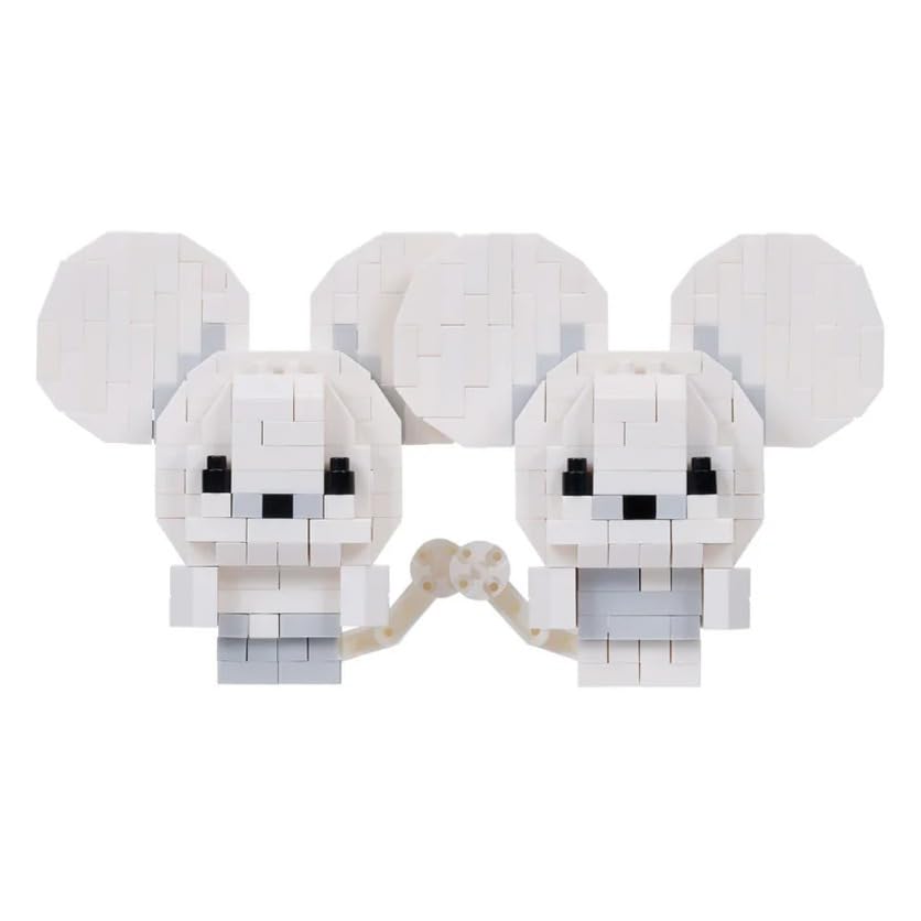 nanoblock Pokémon Tandemaus Building Kit, 1.2969 x 4.9125 x 2.1222 in, Plastic, Model NAN22904