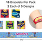 Pete the Cat Groovy Birthday Slap Bracelets