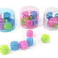 [Random] Korean Traditional Play Game 8Pcs Gonggi Jack Stone Pebbles Set W/Round Case (3 Sets)