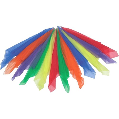 Aiviai Rhythm Band Large Multi-Color Rhythm Scarves (Pack Of 12)
