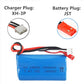 7.4V 1500mAh Li-ion Battery JST Plug for HUANQI HQ957 948 848 MJX F45 T23 RC Car Double Horse 9118 RC Helicopter 2 Pack with USB
