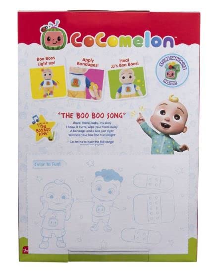 Cocomelon Official Musical Doll Collection, Soft Plush Body, Jj + Cody Sing Along Friends (Boo Boo Jj Deluxe Plush)