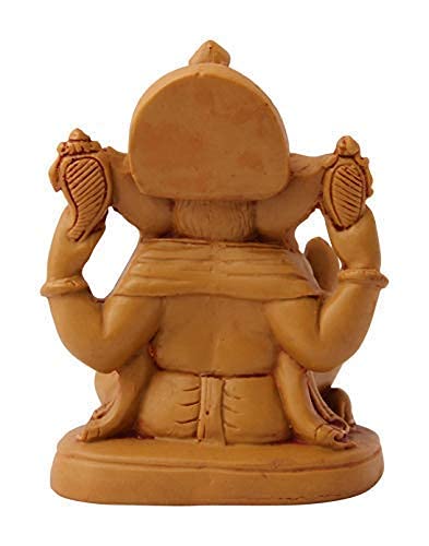 SN Handicrafts Polyresin Siddh Ganesh Idol, Standard size, Multicolour