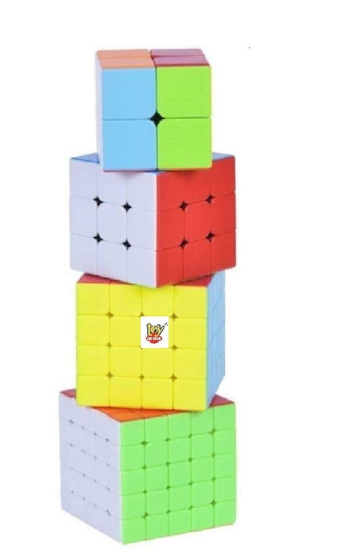 Toy Arena Cube Combo Set of 2x2 3x3 4x4 5x5 High Speed Magic Puzzle Cube