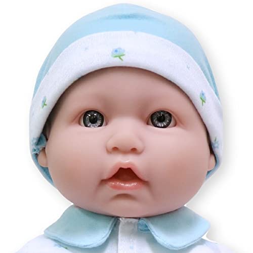 JC Toys La Baby 16" Blue Washable Soft Body Boy Doll with Accessories - Vinyl, Model 15029, For Children 12 Months and Older