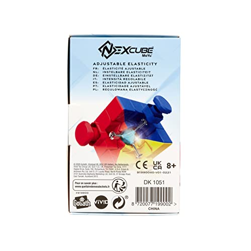 Goliath Nexcube 3X3 Classic - Stickerless Speed Cube - Super Smooth Technology Unlocks Super Speed To Break Records! - Multicolo