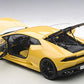 AUTOart Lamborghini Huracan LP610-4 Model 74604, 1/18 Scale Diecast, Yellow, Rubber Material