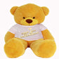 Click4Deal Big Teddy Bear 3 Feet Long Wearing A Be My Valentine T-Shirt (Bear 91 Cm) (Yellow)