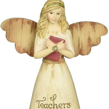 Pavilion Gift Company 03013 Teacher Angel Figurine, 6-Inch, Beige