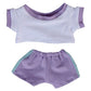 Niannyyhouse 10Cm 15Cm 20Cm Plush Doll Clothes Contrast T-Shirt Pants Sportswear Set Soft Stuffed Plush Toy Dress Up Accessories