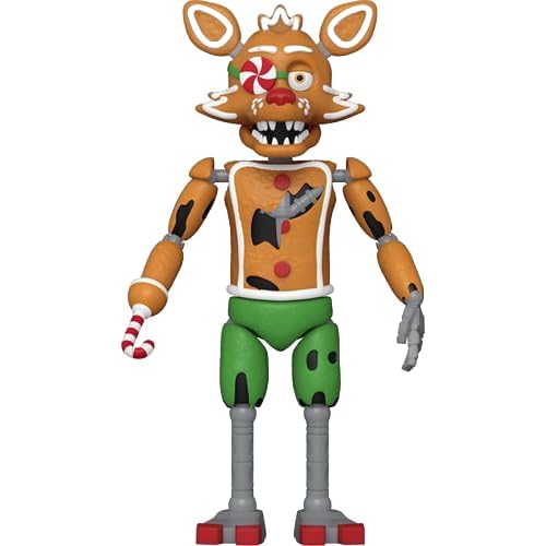 Funko Action Figure: Fnaf Friday Night At Freddy 'S Holiday Bundle Includes Snow Chica, Elf Bonnie, Gingerbread Foxy, Santa Fred