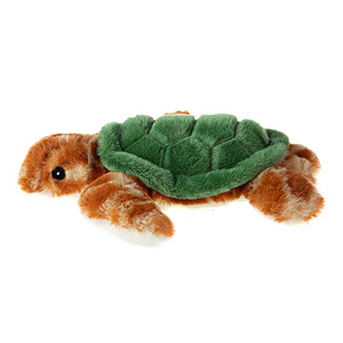 WILD REPUBLIC EcoKins Mini Sea Turtle Plush Toy, 8 inches, Eco-Friendly, Handcrafted from 7 Recycled Bottles, Model 24804