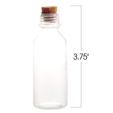 Artcreativity Plastic Sand Art Bottles With Corks - Pack Of 24-2Oz Clear Containers For Sand Art, Message In A Bottle, Wedding Invitations, Fun Arts And Crafts Supplies For Kids - Sand Not Included…