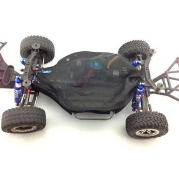 Dustproof Rock Snow Dirt Resist Guard Chassis Cover-1SET Black for Traxxas Slash 4X4 (Non-LCG)