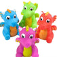 Rubber Dragon Toys | 12 Pack | 3 Inch Water Squirting Bright Colors