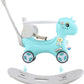 Legendstone Rocking Horse for Toddlers, 4-in-1 Ride-On Toy, Large, Blue, HDPE Plastic