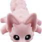 Cute Fox Desk Buddy, Articulated 3D Printed Fidget, 7.5 Inches, Authorized Seller (Pastel Pink)