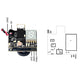 Wolfwhoop WT03 Micro FPV AIO 600TVL Camera 5.8G 25/50/200mW Adjustable Transmitter with Cloverleaf Antenna for Mini Aircraft