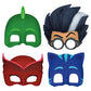 PJ Masks Birthday Party Supplies Favor Bundle Pack includes 8 Loot Bags, 8 RubberBracelets, 24 Tattoos, 8 Party PaperMasks, 1 Di