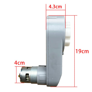 Jrrxm 24 Volt Rs775 High-Speed Motor Gearbox For Power Wheels Motor Upgrade,18V-24V High Torque Motor Gearbox For Ride On Car Ki