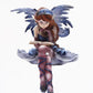 4 Inch Purple Fairy Sitting And Reading A Book Statue Figurine