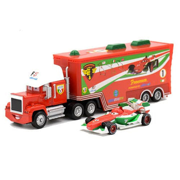 wltk Movie Cars 2 3 Hauler Mack Truck F1 & FrancescoBernoulli-F1 Racer Speed 2PCS Vehicles