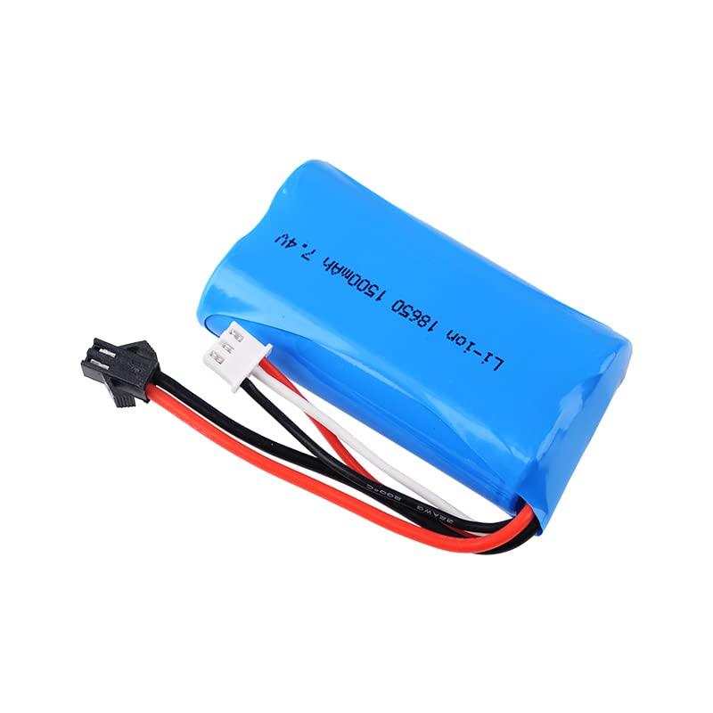 2 Pcs 7.4V 1500Mah 15C Sm2P Plug Li-On Battery For Wpl C24 Mn D90 Rc Car H101 H103 H105 Remote Control Rc Boat Rc Toys