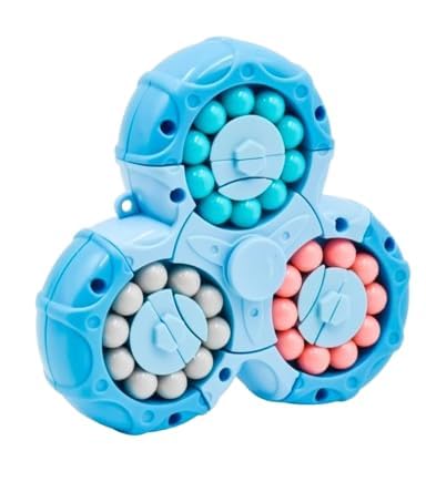 Tiniksha Magic Bean Toys Decompression Rotating Small Beads Magic Cube, Creative Finger Cube, Puzzle Toy Fun Learning Toy, Stres