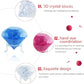 Btyyihex 3D Crystal Diamond Puzzle, Crystal Puzzle Brainteasers For Puzzlers Ages 16 And Up, 41Pcs(Transparent-Diamond)