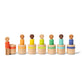 Lovevery Post & Play Peg People Baby Toy, 7 Wooden Peg Doll Practice Color Matching, Stacking, And Balancing, Ages 13 Months +