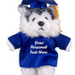 Plushland Plush Stuffed Animal Toys 8 Inches Present Gifts for Graduation Day  Personalized Text  Name or Your School Logo on Gown  Best for Any Grad School Kids (Graduation Husky Blue Gown)