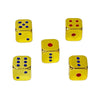 Oeaya 5 Pieces 6-Sided Dice 13Mm Solid Metal Game Dice Set Zinc Alloy Polyhedral Dice For Board Game (Gold)